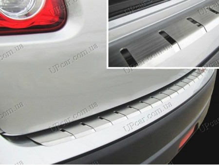 Накладка на задний бампер Chevrolet Aveo 05-11 хетчбек