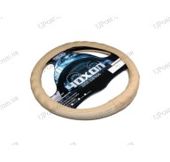 Оплетка на руль 09RN050C / бежевая, прессованная кожа
