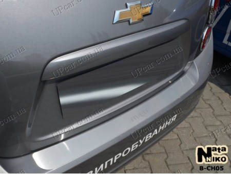 Накладка на бампер Chevrolet Aveo 3 12- хетчбек 5дверей
