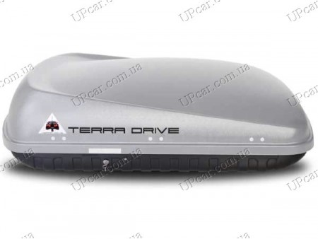 Бокс на крышу автомобиля серый Terra Drive 420 л
