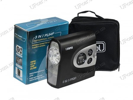 Компрессор для автомобиля MIX YC2211B 150psi / 12Amp / 22л / фонарь / автостоп