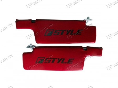 Автомобильные солнцезащитные козырьки ВАЗ 21099 красные