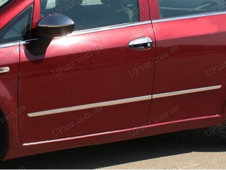 Молдинги на двери Fiat Linea 12- 4шт