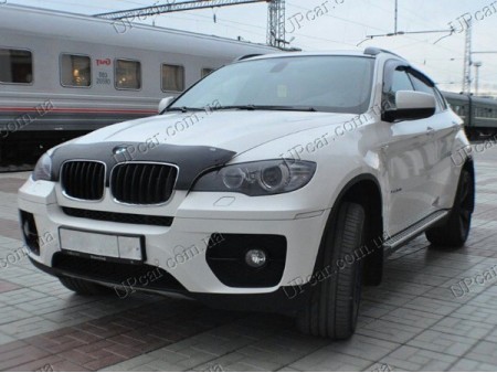 Мухобойка короткая на BMW X5 E70 06-13 темная