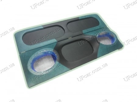 Акустическая полка ВАЗ 2114 зеленая, на фанере, пирамида