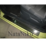 Накладки на пороги Citroen C2 03- 3двери
