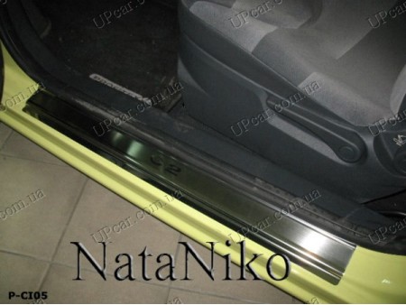 Накладки на пороги Citroen C2 03- 3двери