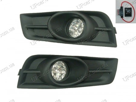 Противотуманки на Chevrolet Cruze 08- LED решетка