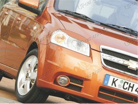 Реснички на фары Chevrolet Aveo 05-11 (Spirit)