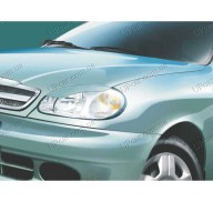 Реснички на фары Daewoo Lanos 96- (Spirit)