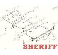 Защита двигателя и кпп Jeep Grand Cherokee Limited 07-